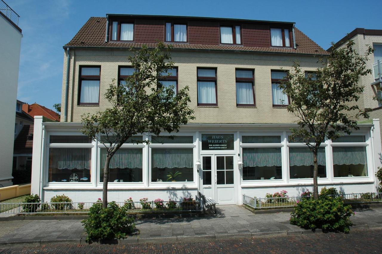 Pension Haus Weierts Norderney Exteriör bild
